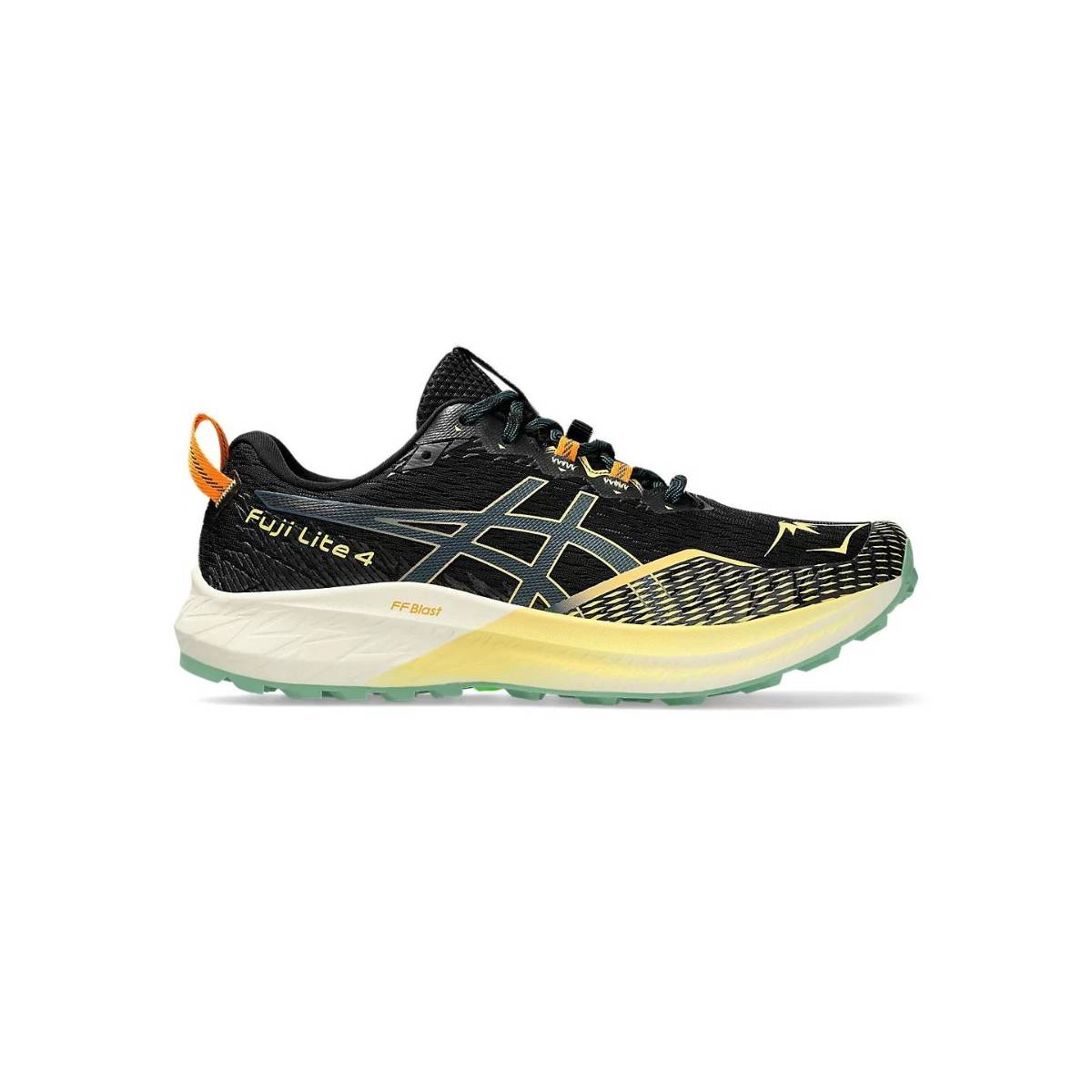 asics scarpe da ginnastica fuji lite 4 verde ss24, taglia 42 - eur nero donna