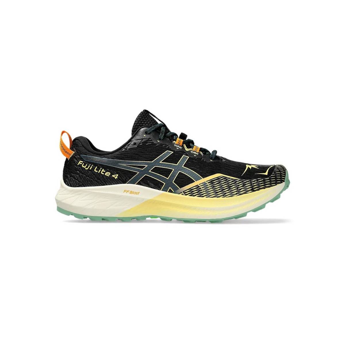 Zapatillas Asics Fuji Lite 4 Negro Verde SS24