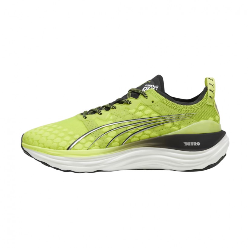 Baskets Puma ForeverRun Nitro Vertes Noir 