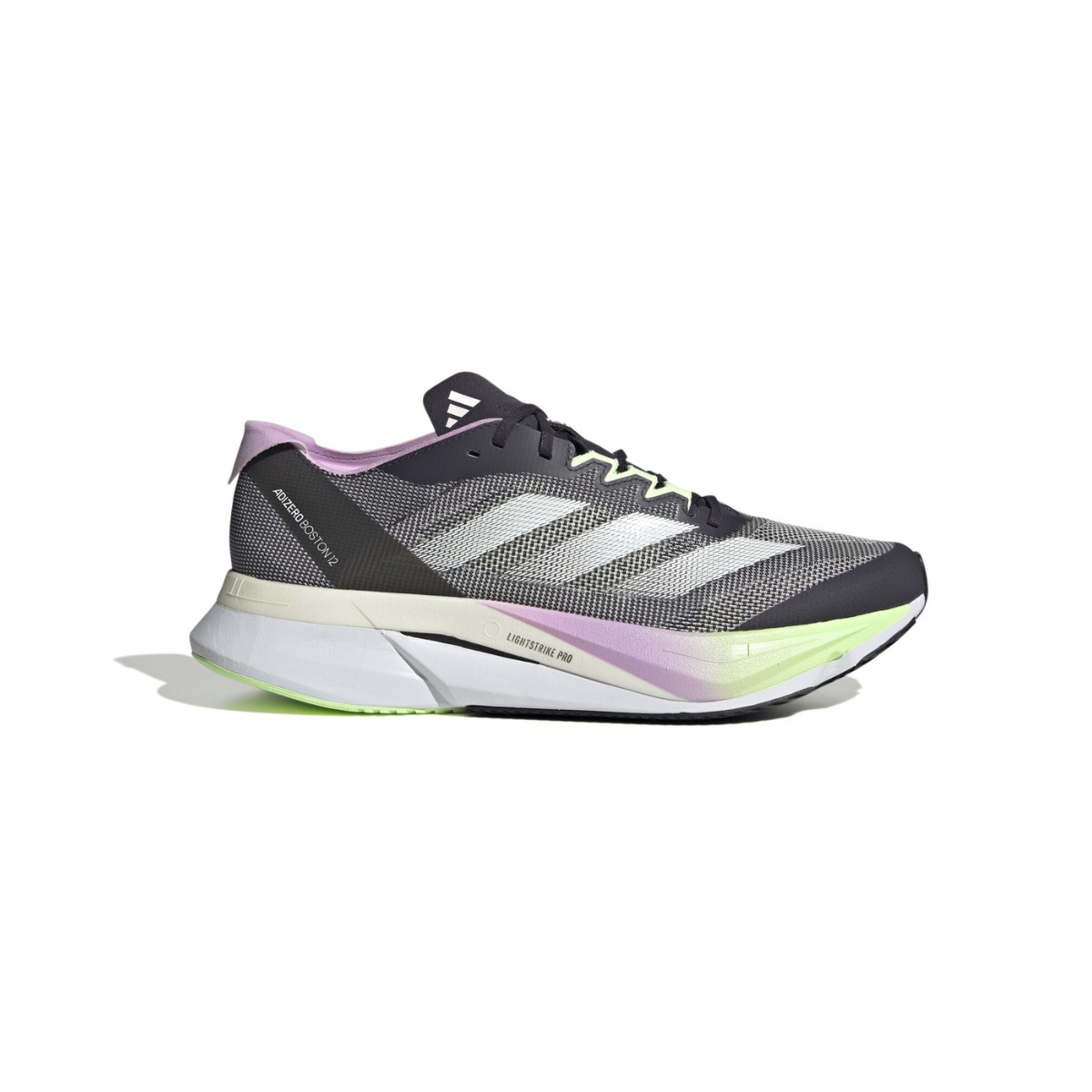 Adidas Adizero Boston 12 Shoes Black Purple Run with Style