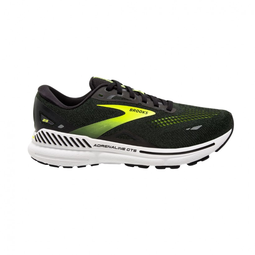 Brooks Adrenaline GTS 23 Black Yellow Shoes