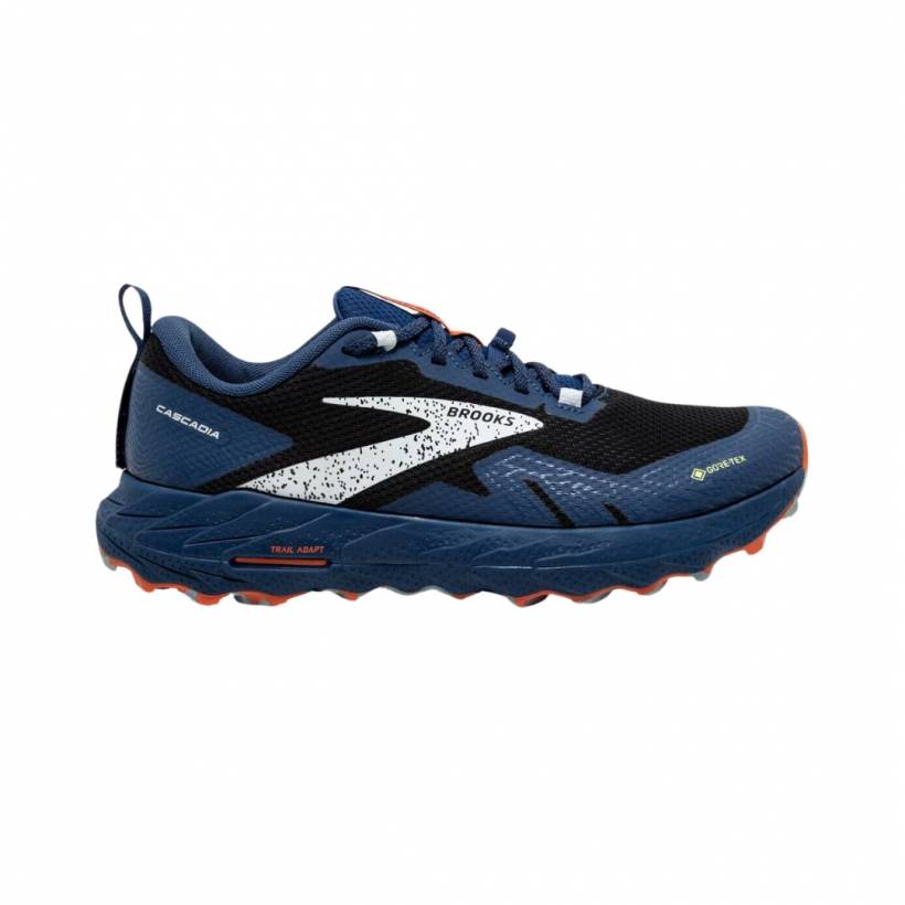Buty Brooks Cascadia 17 GTX Niebiesko-Pomarańczowe 