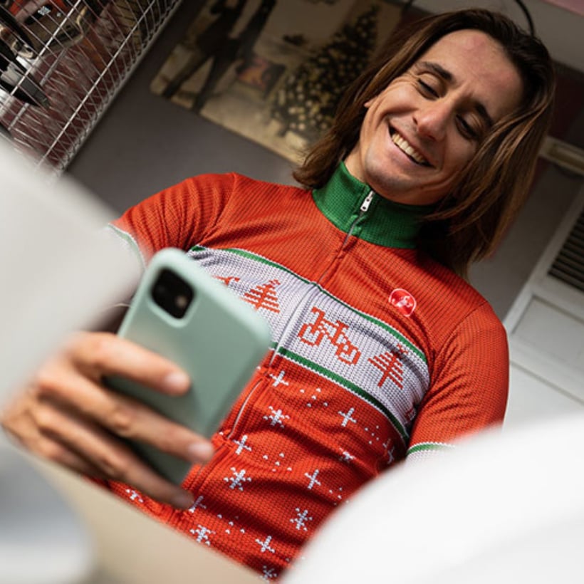 CASTELLI Maillot manches courtes Prologo Lite bleu foncé