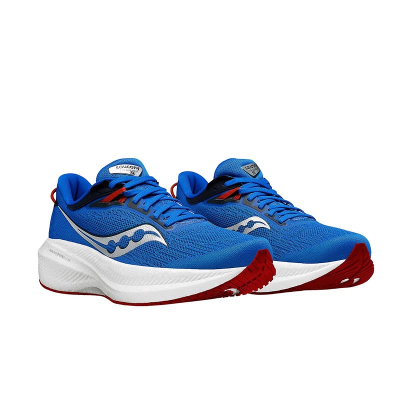 Schuhe Saucony Triumph 21 Blau Rot 