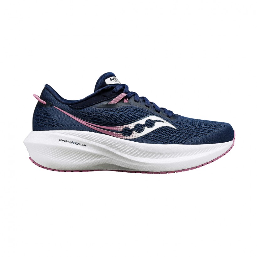 Saucony Triumph 21 Bleu Rose Femme. Disponible sur 365rider