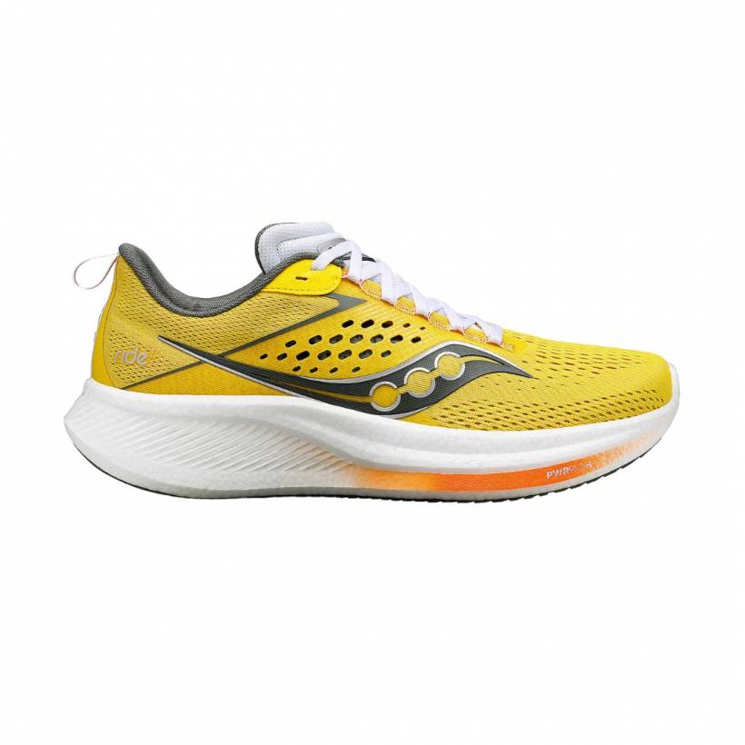 Tênis Saucony Ride 17 Amarelo Branco SS24