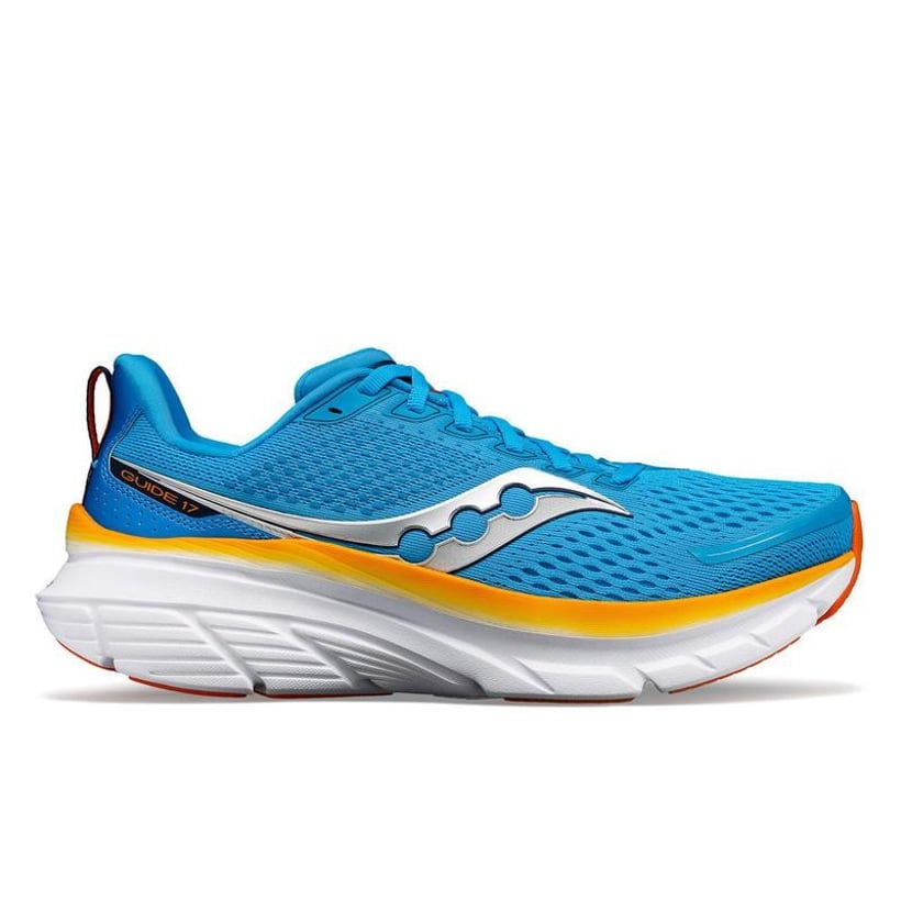 Chaussures Saucony Guide 17 Bleu Orange 