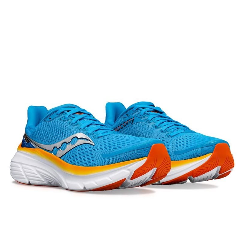 Chaussures Saucony Guide 17 Bleu Orange 