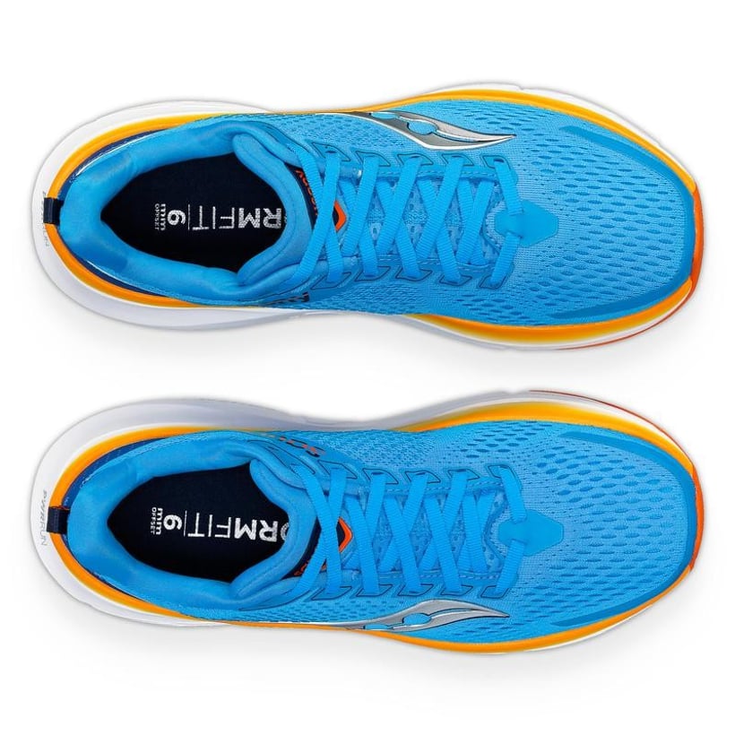 Chaussures Saucony Guide 17 Bleu Orange 