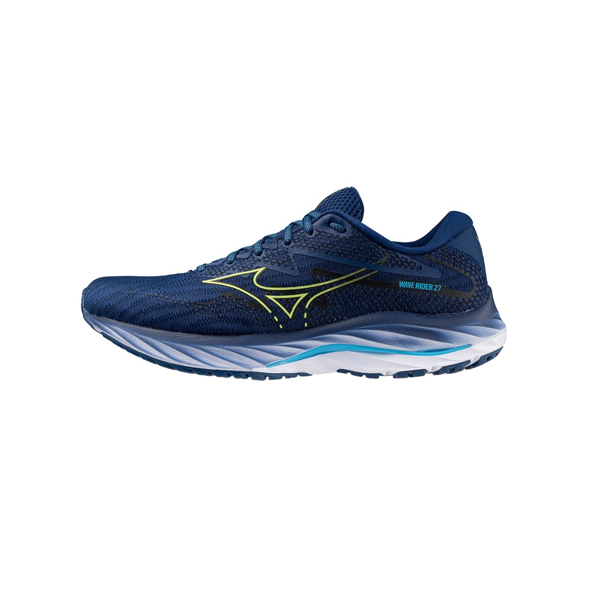 wie kein günstig Kaufen-Mizuno Wave Rider 27 Blau Turnschuhe SS24, Größe 42 - EUR. Mizuno Wave Rider 27 Blau Turnschuhe SS24, Größe 42 - EUR <![CDATA[Mizuno Wave Rider 27 Schuhe: Leichtigkeit und Komfort bei jedem Schritt
 Erleben Sie ein Rennen wie kein ande