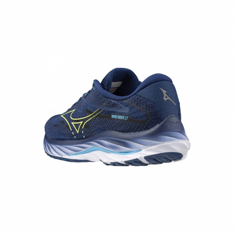 Mizuno Wave Rider 27 Blue Shoes 