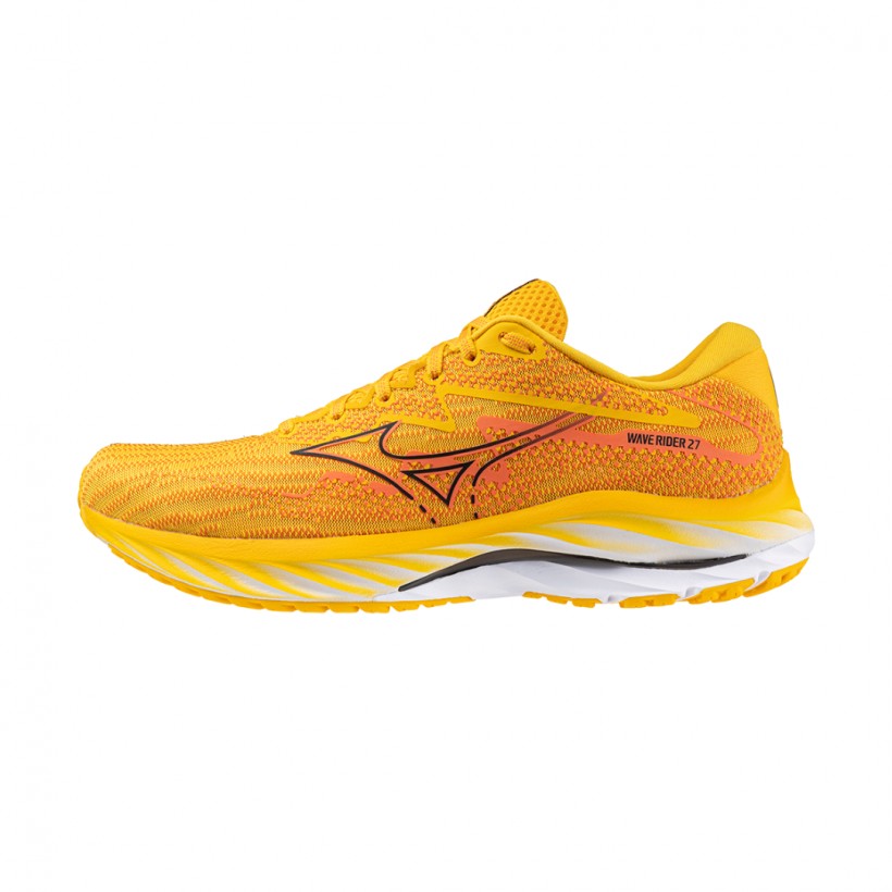 Mizuno Wave Rider 27 Yellow Shoes SS24