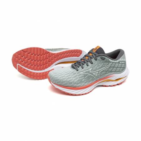 Zapatillas Mizuno Wave Inspire 20 Gris  Mujer