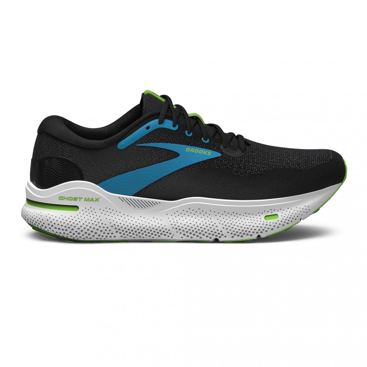 Chaussures Brooks Ghost Max Noir Blanc