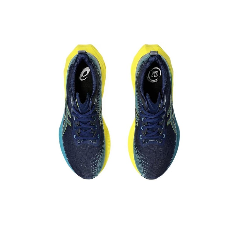 Asics Novablast 4 Blauw Gele Sneakers