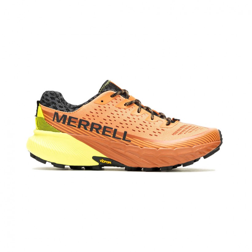 Merrell Agility Peak 5 Orange Yellow SS24 Running Shoes