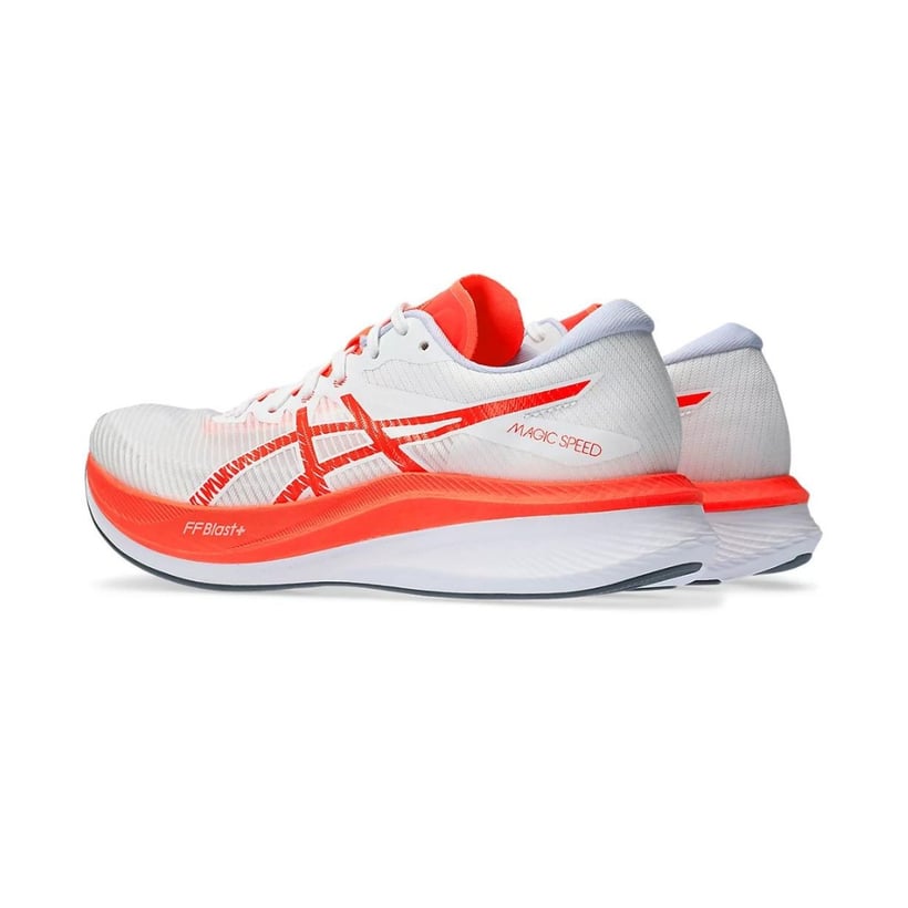 Asics Magic Speed 3 White Red  Shoes