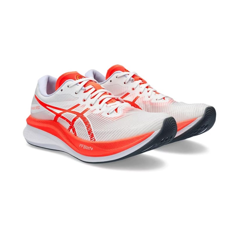 Asics Magic Speed 3 White Red  Shoes