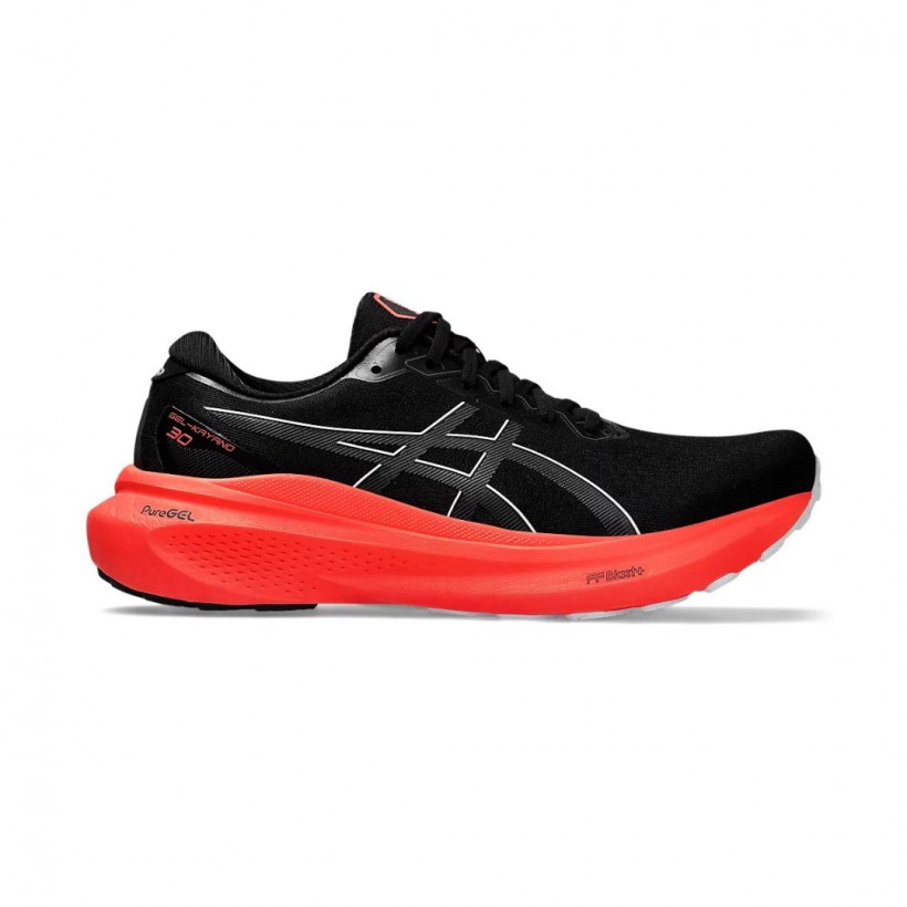 Schuhe Asics Gel Kayano 30 Schwarz Rote 