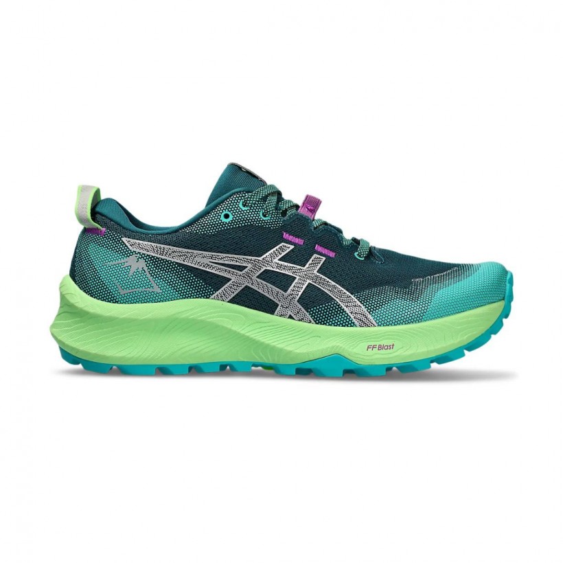 Tênis Asics Gel Trabuco 12 Verde Turquesa SS24 Mulher