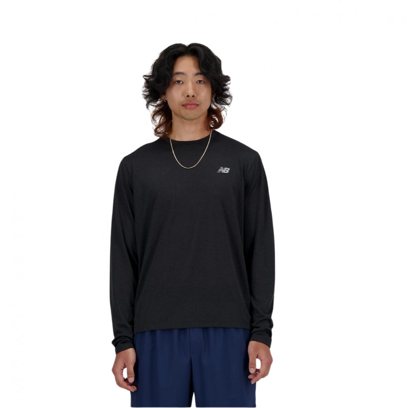 Long Sleeve Shirt New Balance Athletics Black