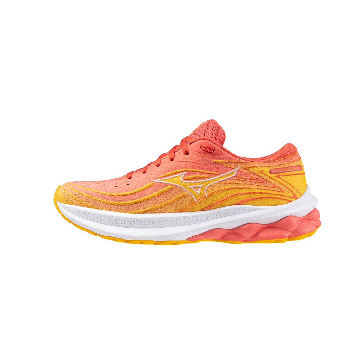 Zapatillas Mizuno Wave Skyrise 5 Naranja Coral SS24 Mujer