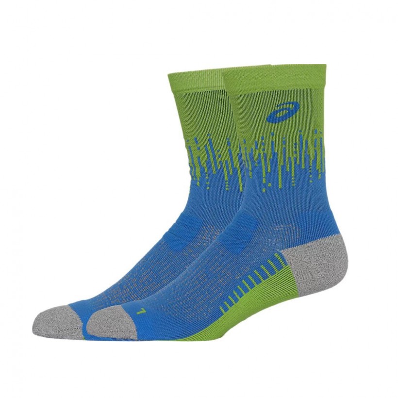 Chaussettes Asics Performance Run Vert Bleu