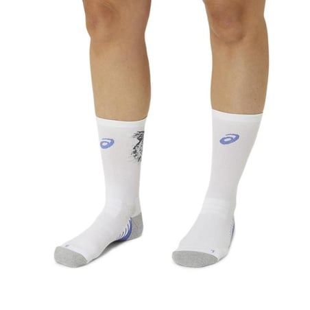 Chaussettes Asics Performance Run Blanc Gris