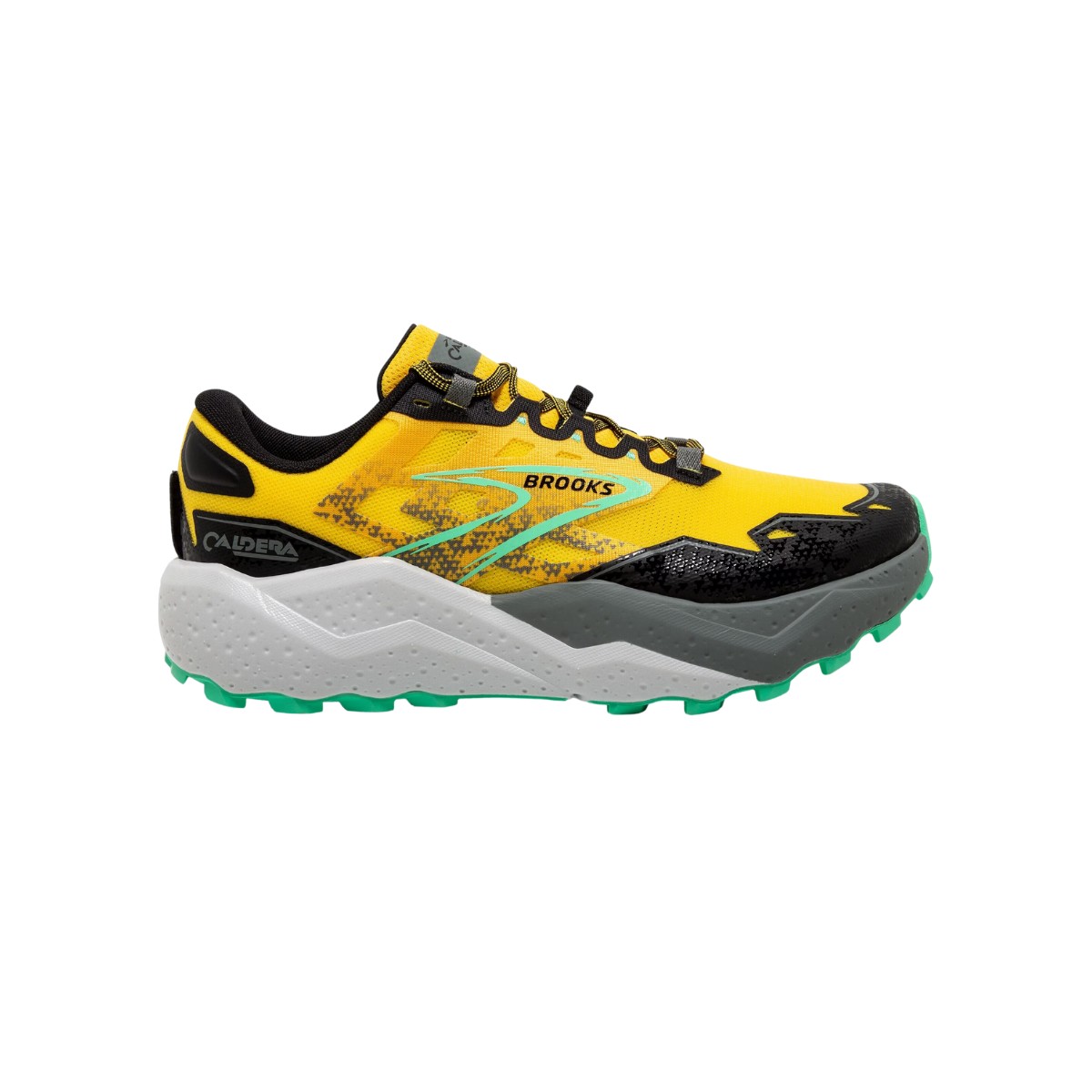 Baskets Brooks Caldera 7 Jaune Noir SS24