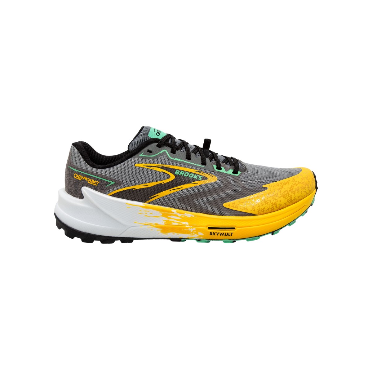 Unning 6 günstig Kaufen-Brooks Catamount 3 Laufschuhe Gelb Schwarz SS24, Größe 46 - EUR. Brooks Catamount 3 Laufschuhe Gelb Schwarz SS24, Größe 46 - EUR <![CDATA[Brooks Catamount 3 Schuhe
 Machen Sie sich bereit, Ihr Trailrunning auf die nächste Stufe zu heb