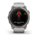 Garmin Fenix 7X Pro Sapphire Solar Edition Titanium Gray Orange Watch