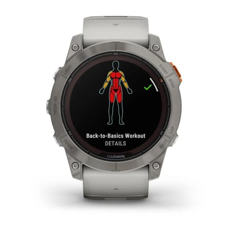 Garmin Fenix 7X Pro Sapphire Solar Edition Titanium Gray Orange Watch