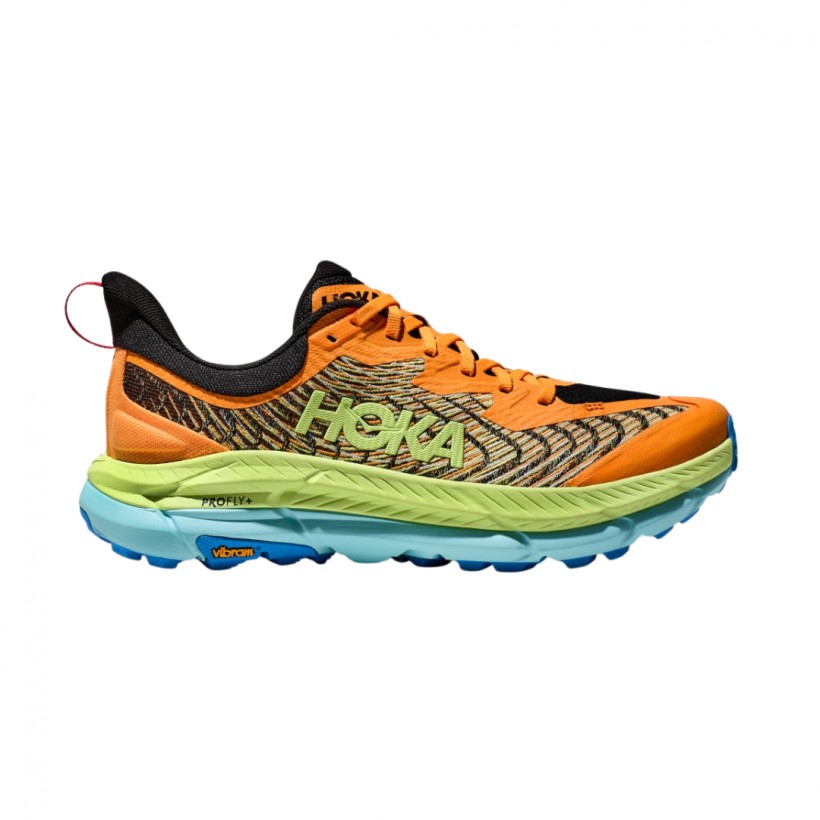 Scarpe Hoka Mafate Speed 4 Arancione Verde 