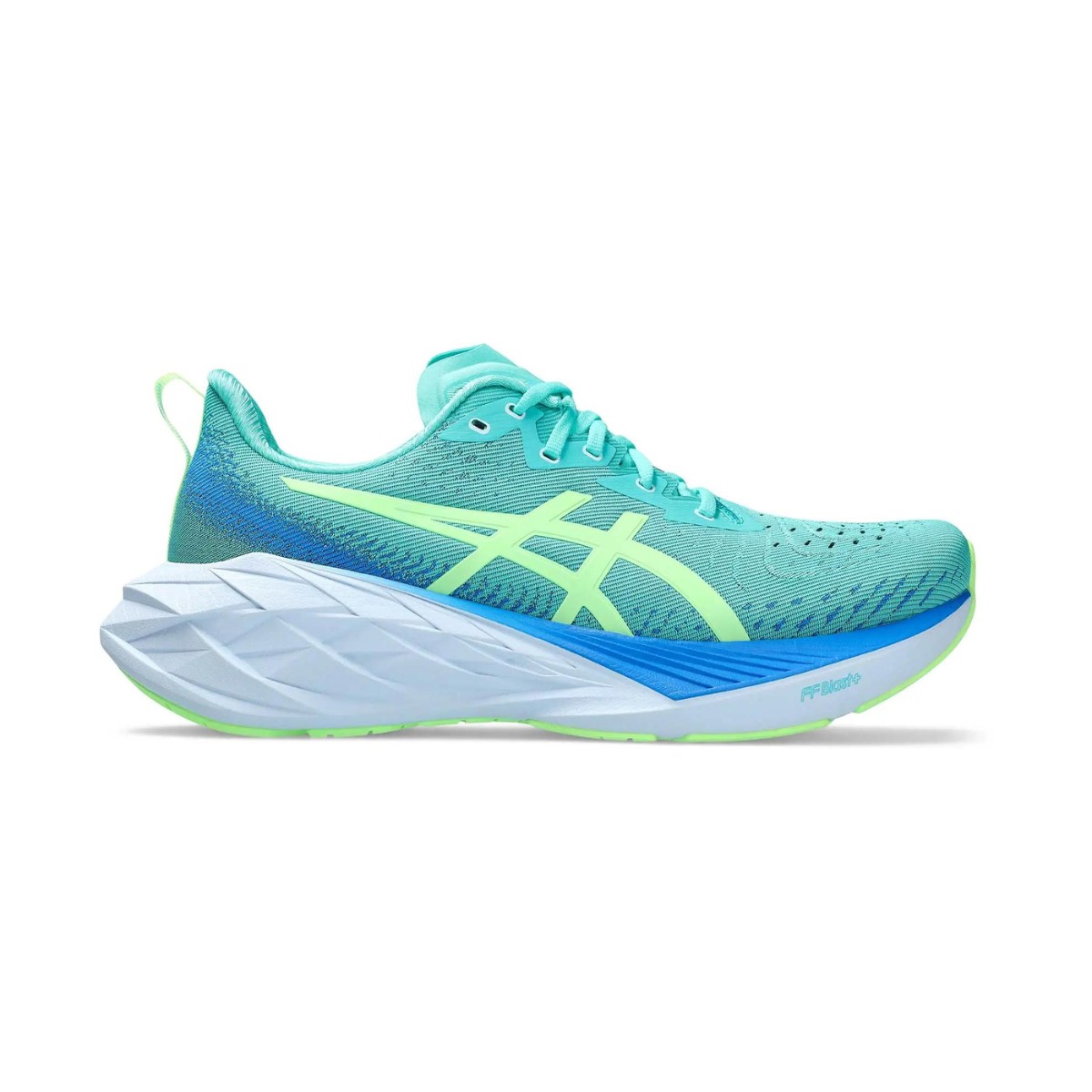 SS RN günstig Kaufen-Asics Novablast 4 Lite-Show Blau Grün SS24 Turnschuhe, Größe 41,5 - EUR. Asics Novablast 4 Lite-Show Blau Grün SS24 Turnschuhe, Größe 41,5 - EUR <![CDATA[ASICS Novablast 4 Lite-Show Schuhe Blau Grün
 Der ASICS Novablast 