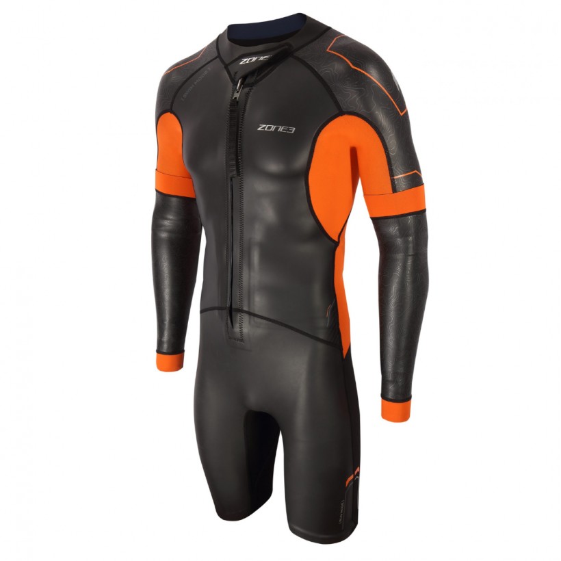 Zone3 Versa Swimrun Neoprene Suit Black Orange