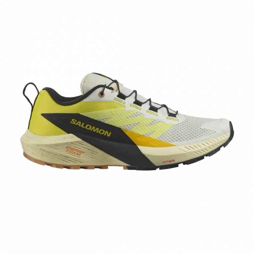 Baskets Salomon Sense Ride 5 Jaune Blanc  pour Femme