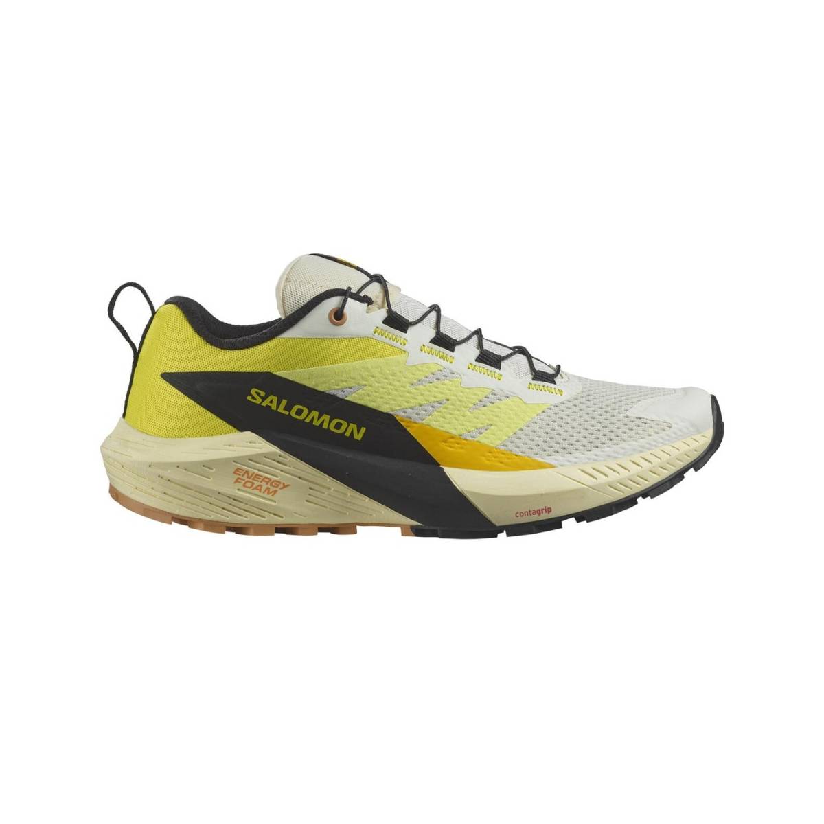 Chaussures Salomon Sense Ride 5 Jaune Blanc SS24 pour Femme