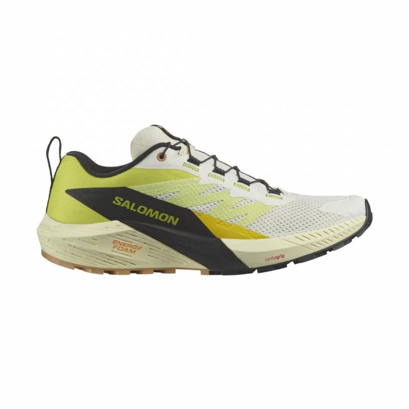 Baskets Salomon Sense Ride 5 Jaune Blanc 