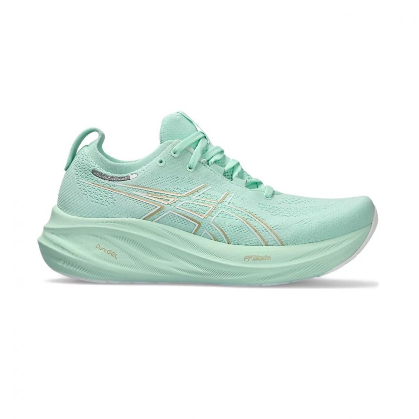 Zapatillas Asics Gel Nimbus 26 Menta Mujer 