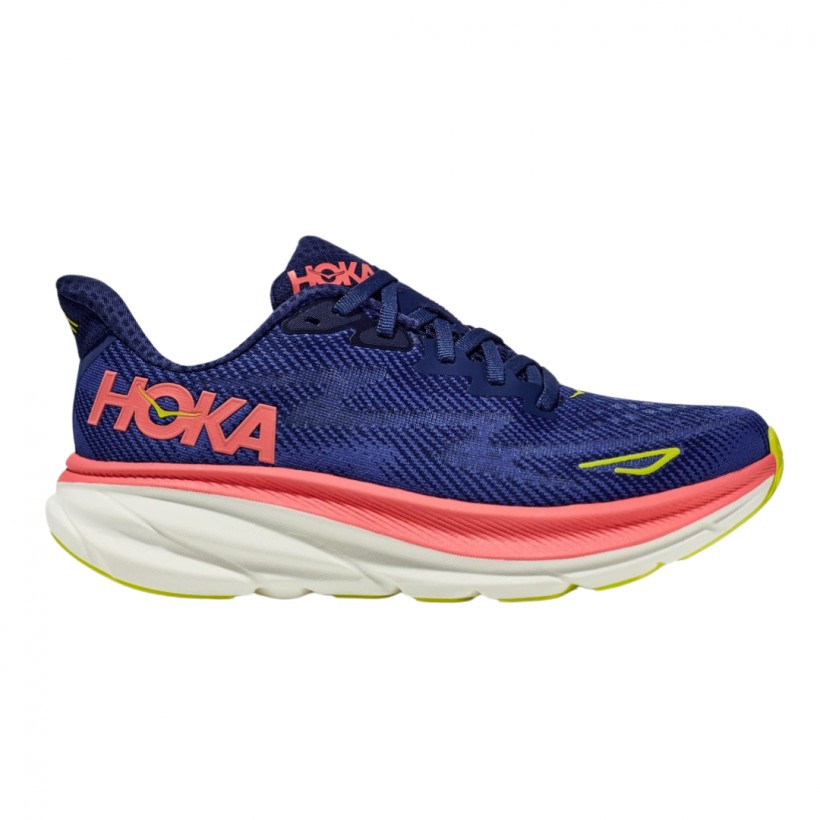 Tênis Hoka Clifton 9 Azul Coral SS24 para Mulher