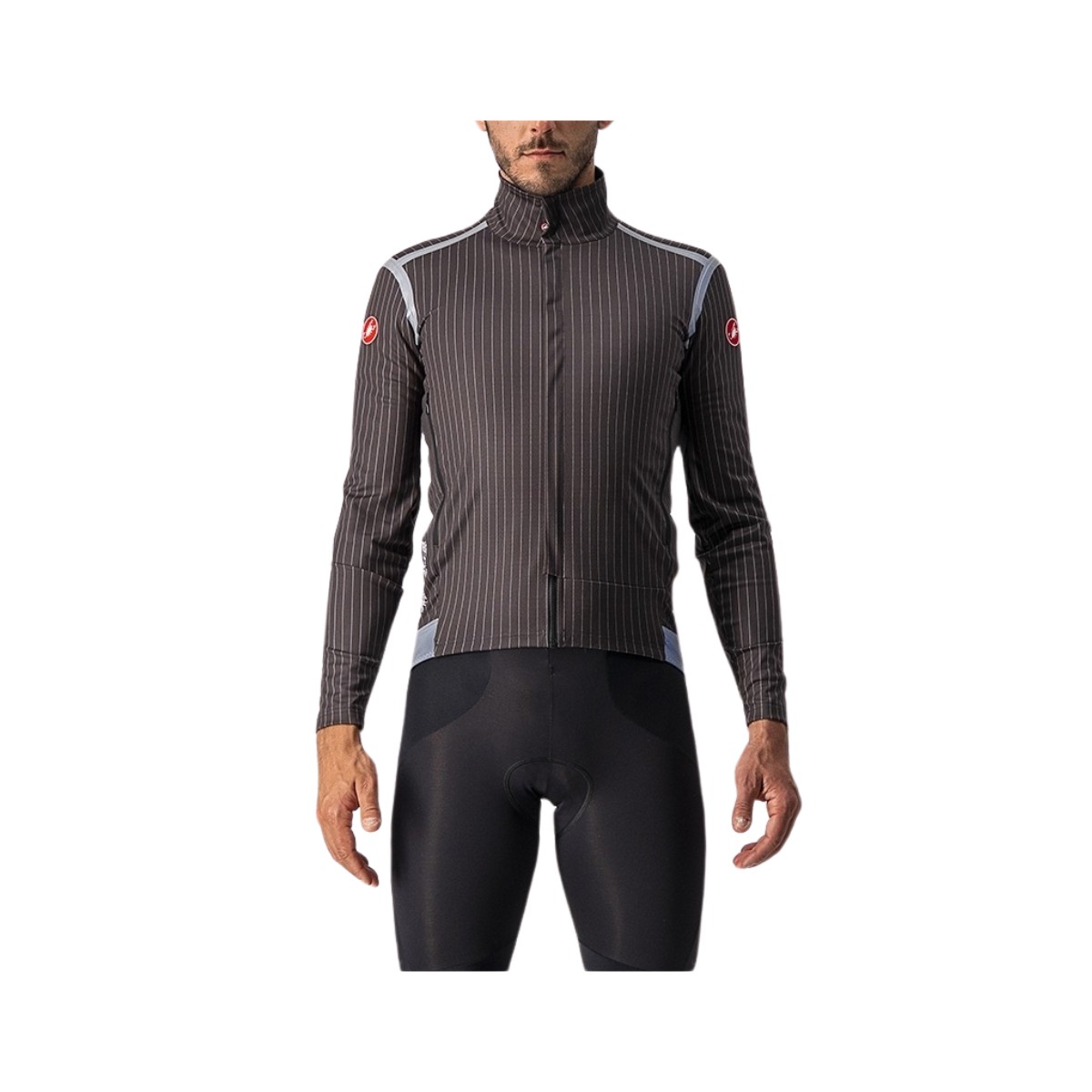 SCHWARZ günstig Kaufen-Castelli Perfetto Ros Streifen Schwarze Jacke, Größe M. Castelli Perfetto Ros Streifen Schwarze Jacke, Größe M <![CDATA[Castelli Perfetto Ros Schwarz gestreifte Jacke Entdecken Sie die Kombination aus Stil und Funktionalität mit der C