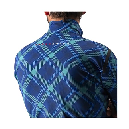 Veste Castelli Perfetto Ros à Carreaux Bleue