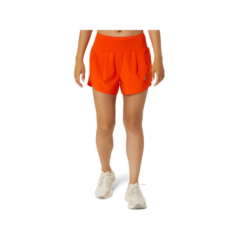 Asics Road 3.5In Orange Women's Shorts