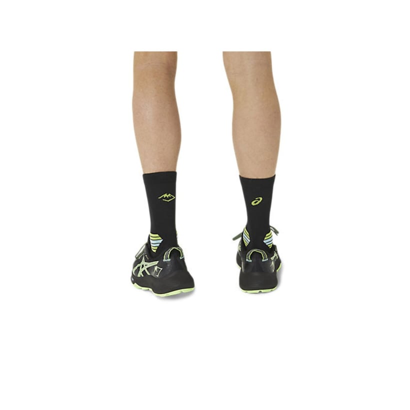 Meias Asics Fujitral Run preto verde