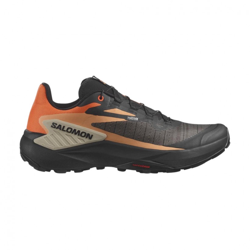 Salomon Genesis Black Orange SS24 Sneakers