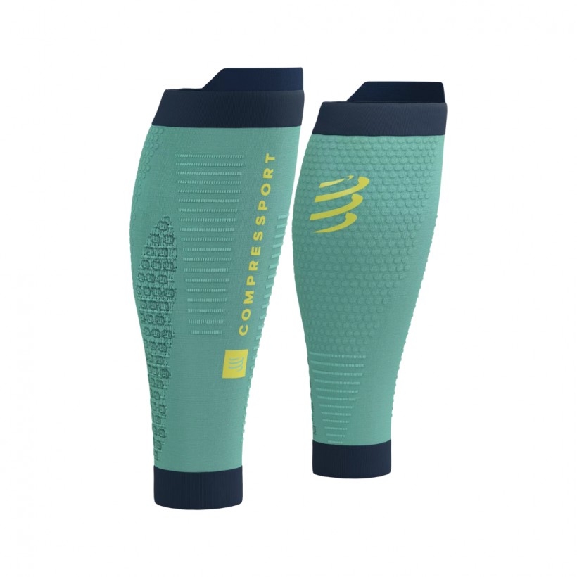 Medias de Compresión Compressport R2 3.0 Verde Negro