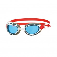 Zoggs Predator Red and White Swimming Goggles
