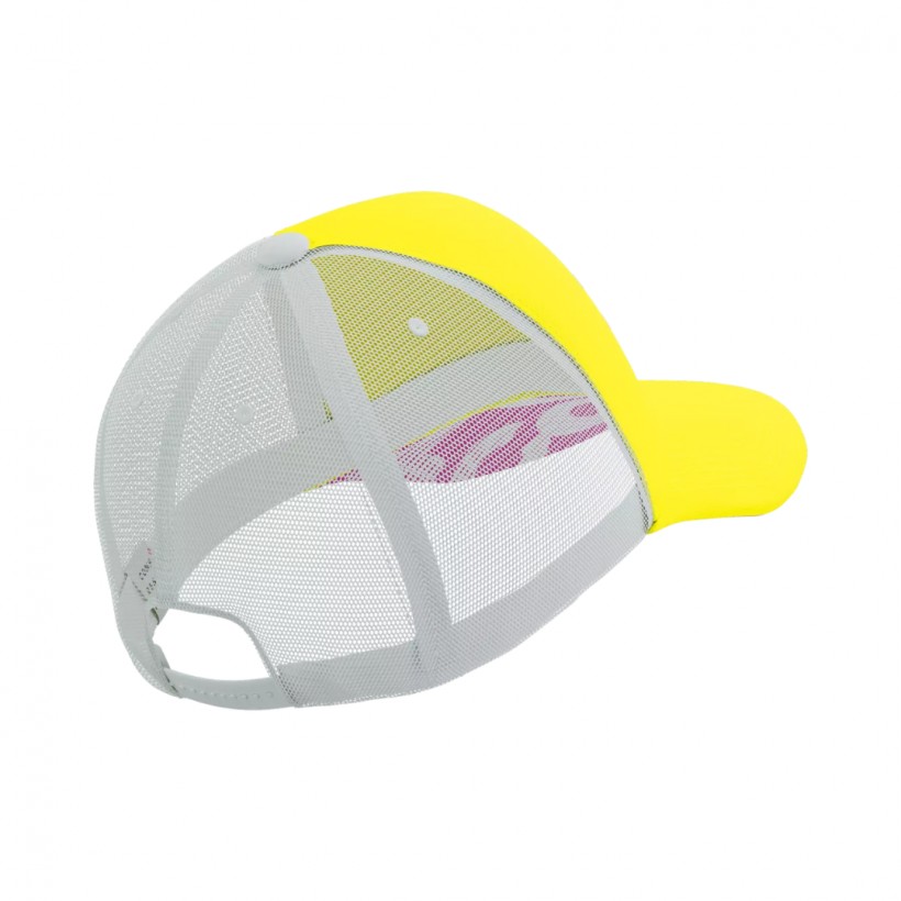 Casquette Trucker Compressport Jaune Blanc