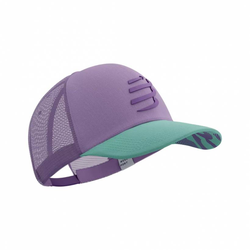Casquette Trucker Compressport Violet Bleu