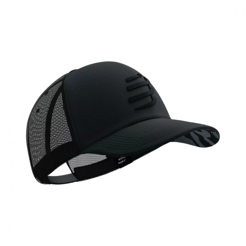 Boné Compressport Trucker preto